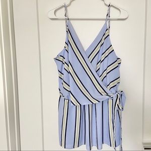 Cute striped cami blouse with wrap front